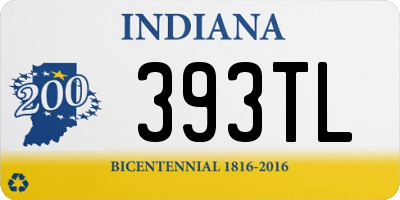 IN license plate 393TL