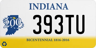 IN license plate 393TU