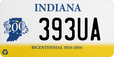 IN license plate 393UA