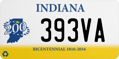 IN license plate 393VA