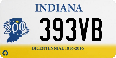 IN license plate 393VB