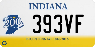 IN license plate 393VF