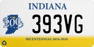 IN license plate 393VG