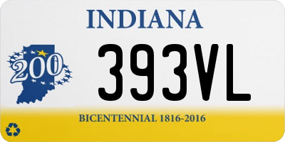 IN license plate 393VL