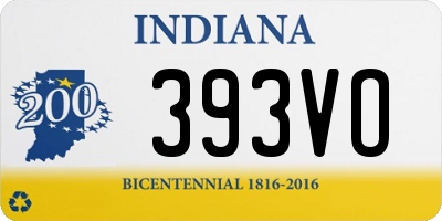 IN license plate 393VO