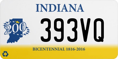 IN license plate 393VQ