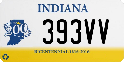 IN license plate 393VV