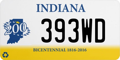 IN license plate 393WD