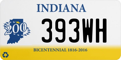 IN license plate 393WH