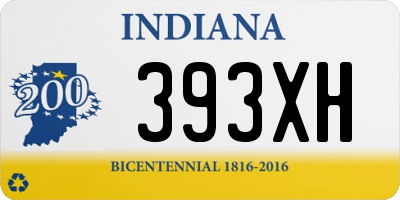 IN license plate 393XH