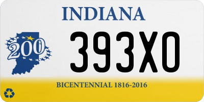 IN license plate 393XO