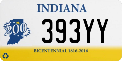 IN license plate 393YY