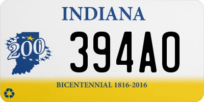 IN license plate 394AO