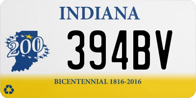 IN license plate 394BV