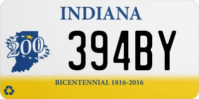 IN license plate 394BY