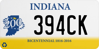 IN license plate 394CK