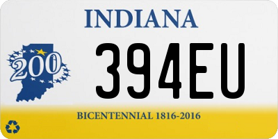 IN license plate 394EU