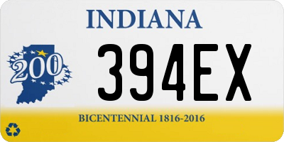 IN license plate 394EX