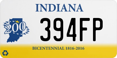 IN license plate 394FP