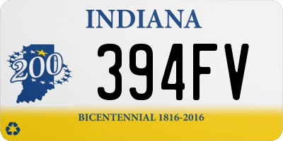 IN license plate 394FV