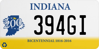 IN license plate 394GI