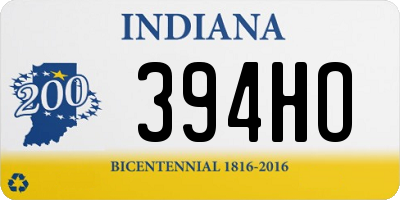 IN license plate 394HO