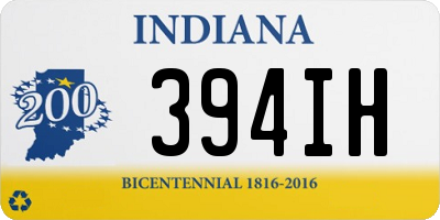 IN license plate 394IH