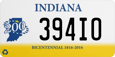 IN license plate 394IO