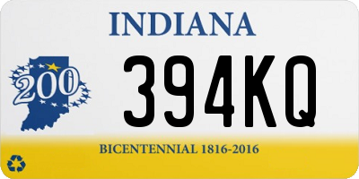 IN license plate 394KQ