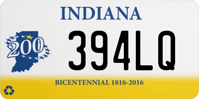 IN license plate 394LQ