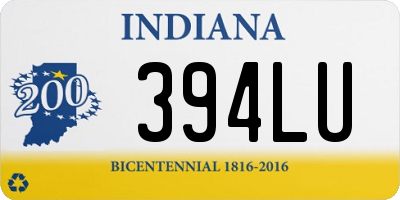 IN license plate 394LU