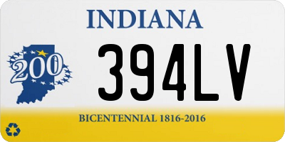 IN license plate 394LV