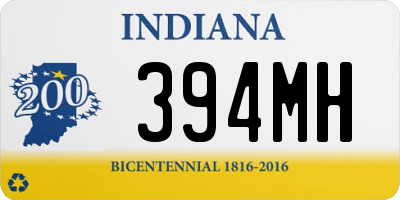 IN license plate 394MH