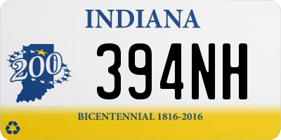 IN license plate 394NH