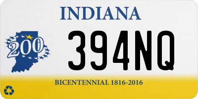 IN license plate 394NQ