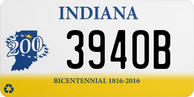 IN license plate 394OB