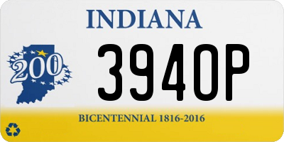 IN license plate 394OP