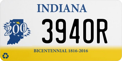 IN license plate 394OR
