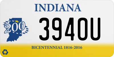 IN license plate 394OU