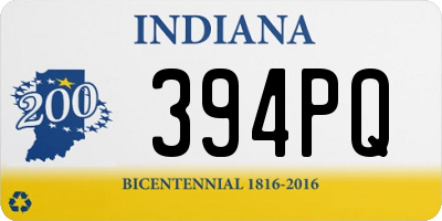 IN license plate 394PQ