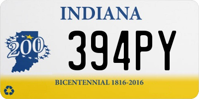 IN license plate 394PY