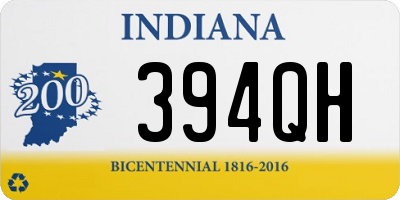 IN license plate 394QH