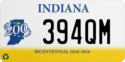 IN license plate 394QM