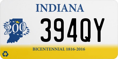 IN license plate 394QY