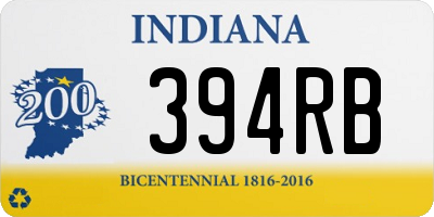 IN license plate 394RB