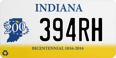 IN license plate 394RH