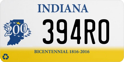 IN license plate 394RO