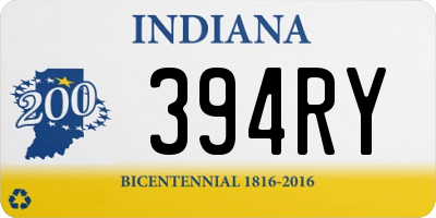 IN license plate 394RY