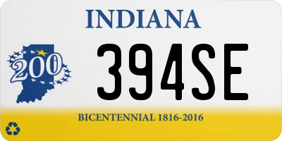 IN license plate 394SE