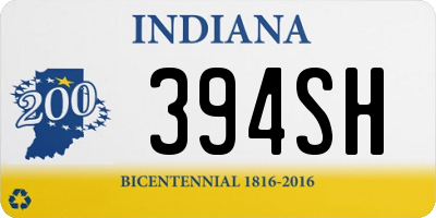 IN license plate 394SH